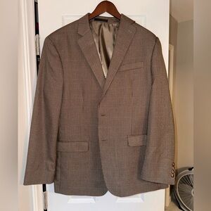 Chaps Men's Tan Checkered Blazer